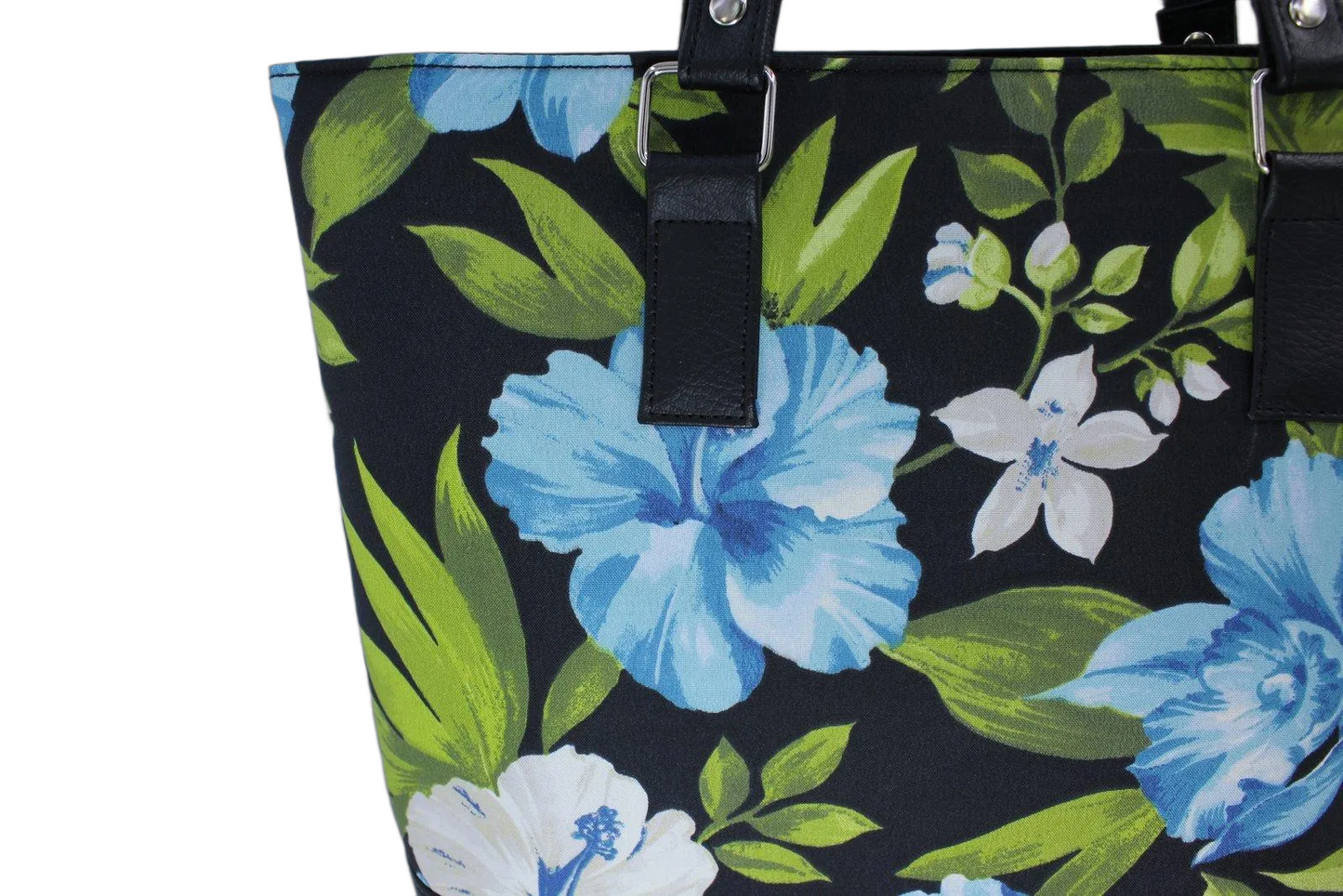 Blue Hibiscus Tote Bag