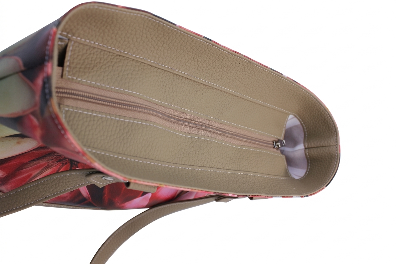 King Protea and Taupe Tote Bag