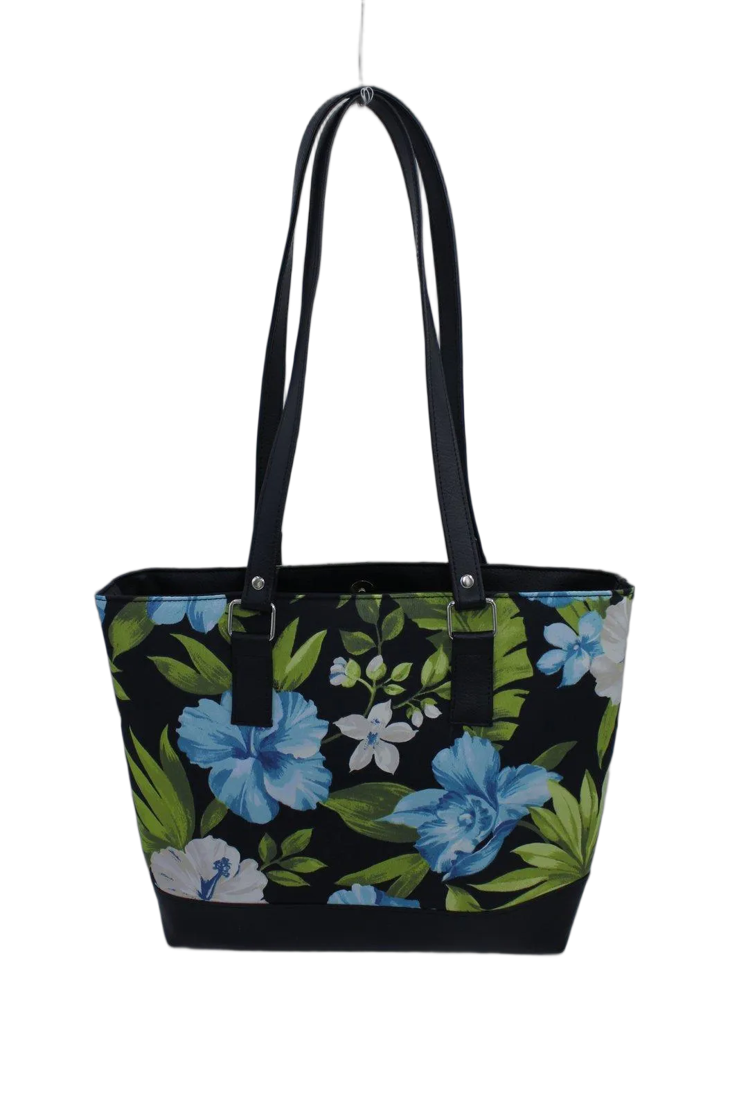 Blue Hibiscus Tote Bag