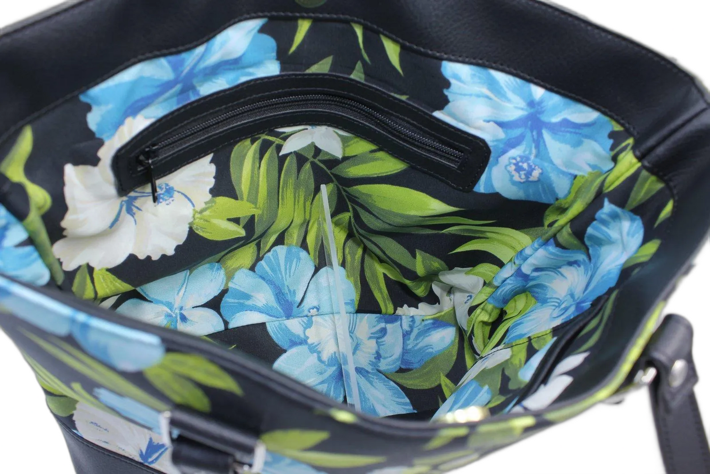 Blue Hibiscus Tote Bag