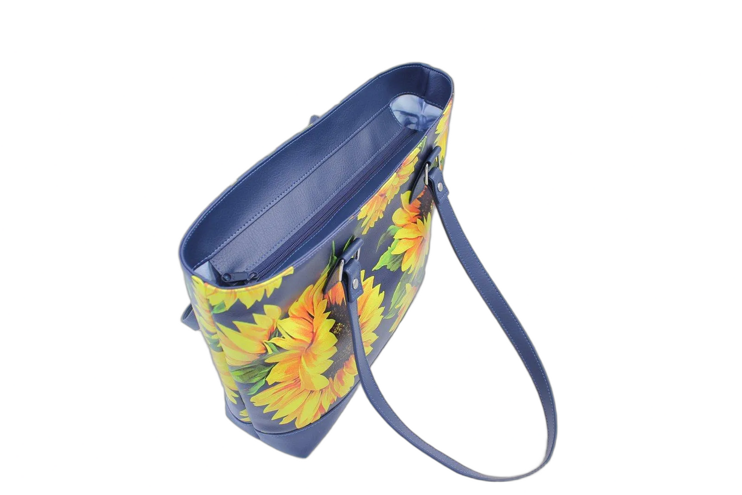 Sunflowers in the blue Tote Bag