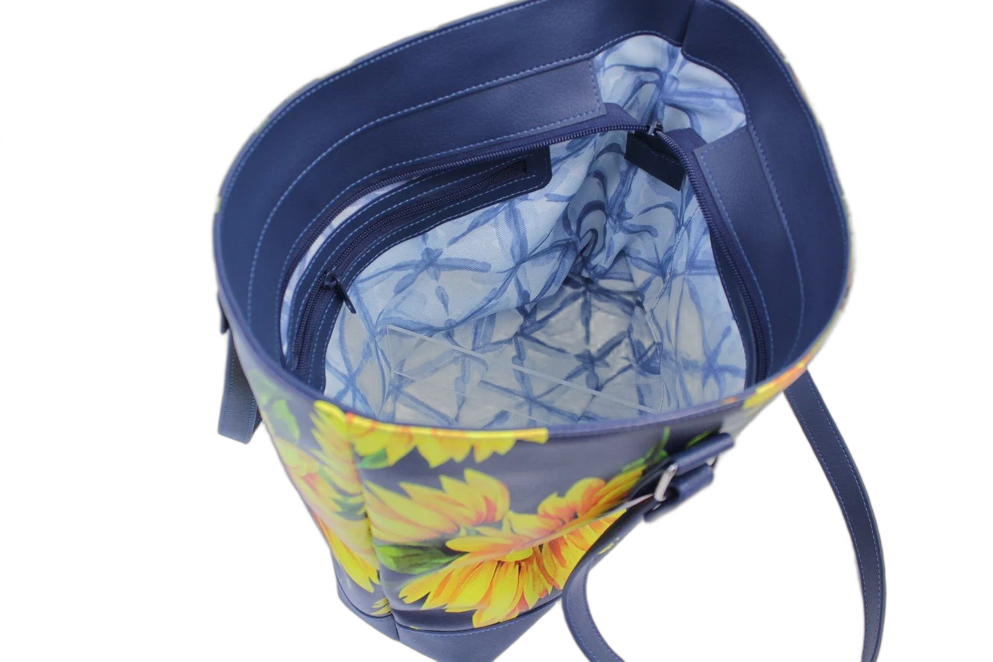 Sunflowers in the blue Tote Bag